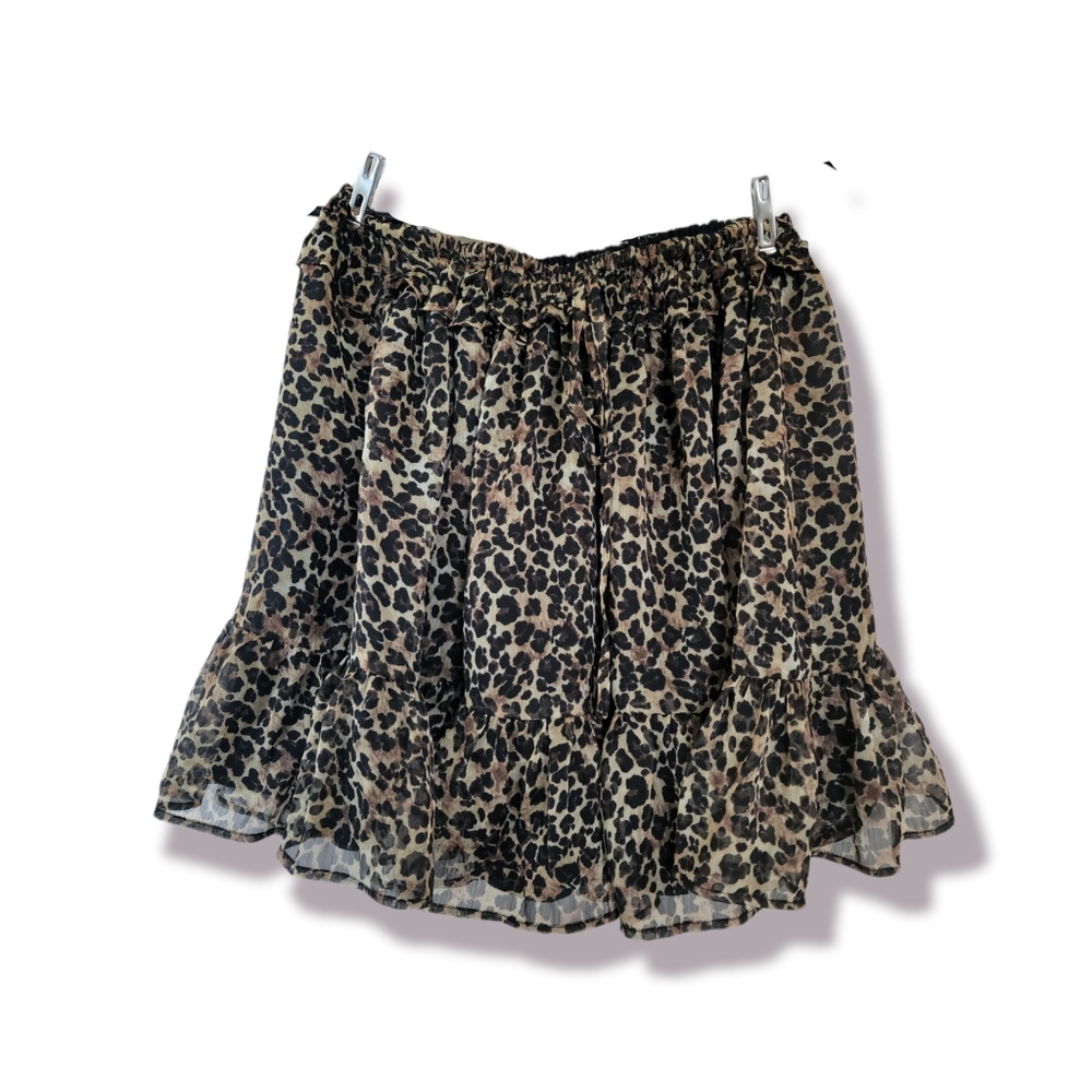 Zara leopard Skirt